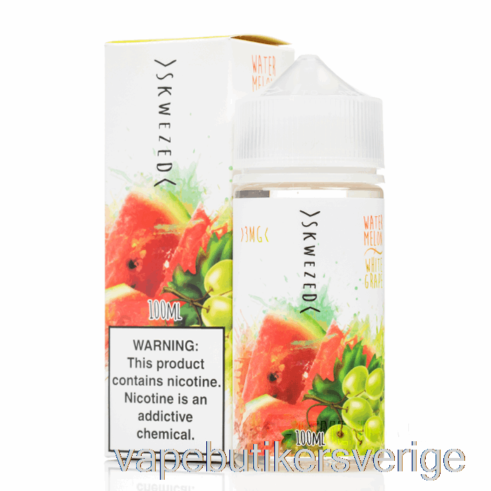Vape Sverige Vattenmelon Vit Druva - Skwezed - 100ml 3mg